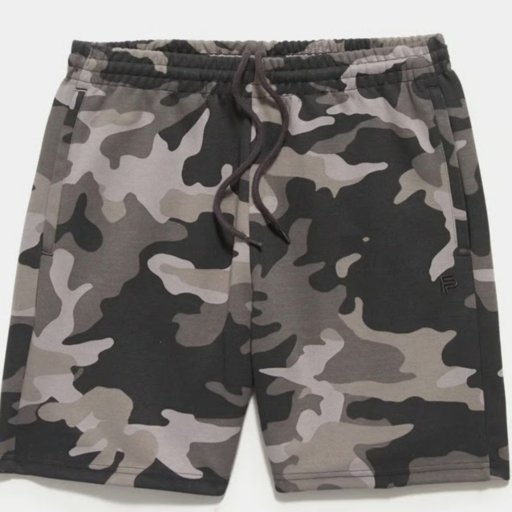 Flint Park,Mens Court Short,Camo Black,NWT